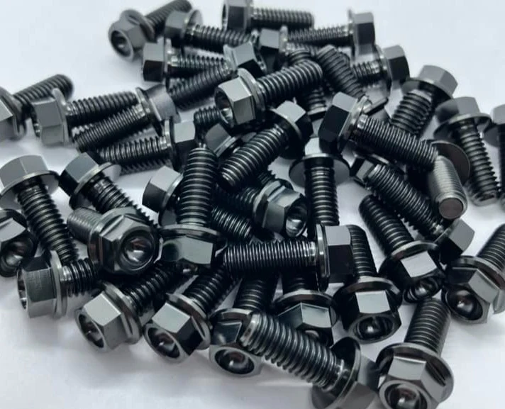 Titanium flange bolts in stock